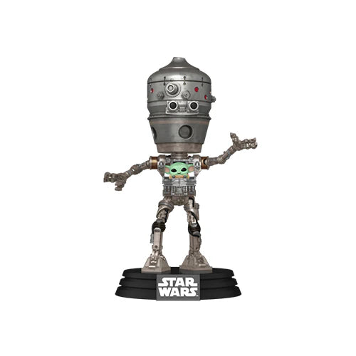 Pop! Deluxe Mandalorian IG-12 w/Grogu