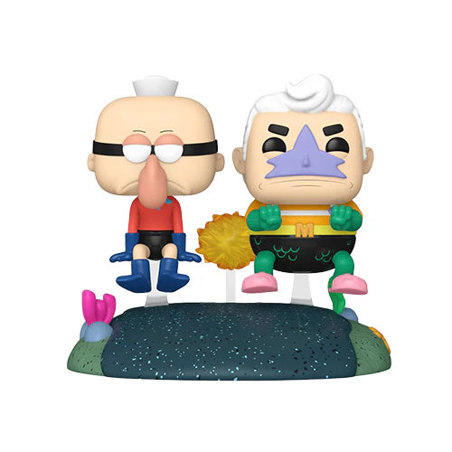 Pop! Rides Deluxe Spongebob Squarepants Mermaidman & Barnacleboy w/Invisible Boatmobile International Exclusive