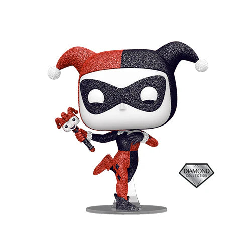 Pop! Heroes Batman The Animated Series Harley Quinn w/Scepter Diamond Glitter International Exclusive