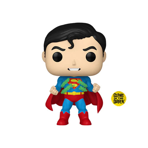 Pop! Heroes DC Multiverse Superman Metropolis Suit Glow International Exclusive
