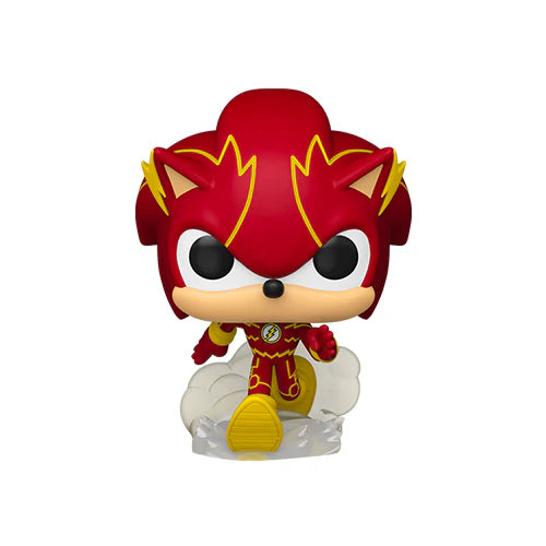 Pop! Heroes Justice League X Sonic the Hedgehog Sonic as The Flash International Exclusive