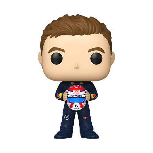 Pop! Racing Formula 1 Oracle Red Bull Racing Max Verstappen Holding Helmet