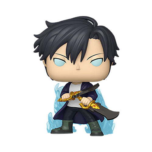 Pop! Animation Solo Leveling Sung Jinwoo Blue Aura Glow International Exclusive