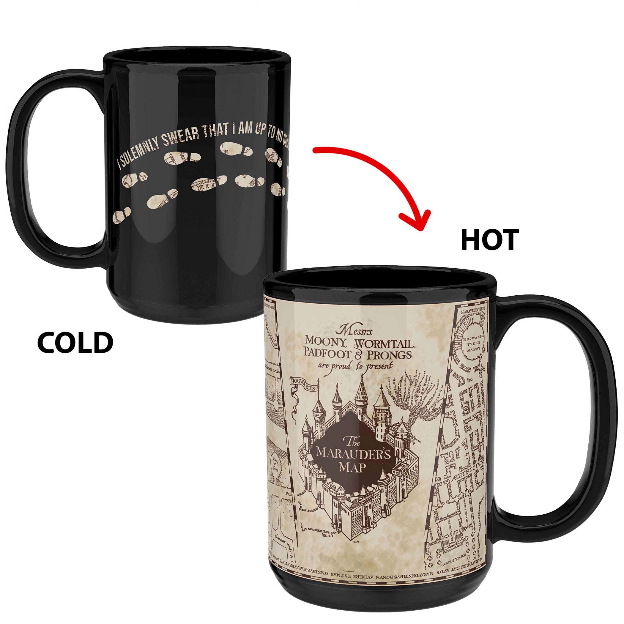 Harry Potter Marauder's Map 15oz Heat Change Mug