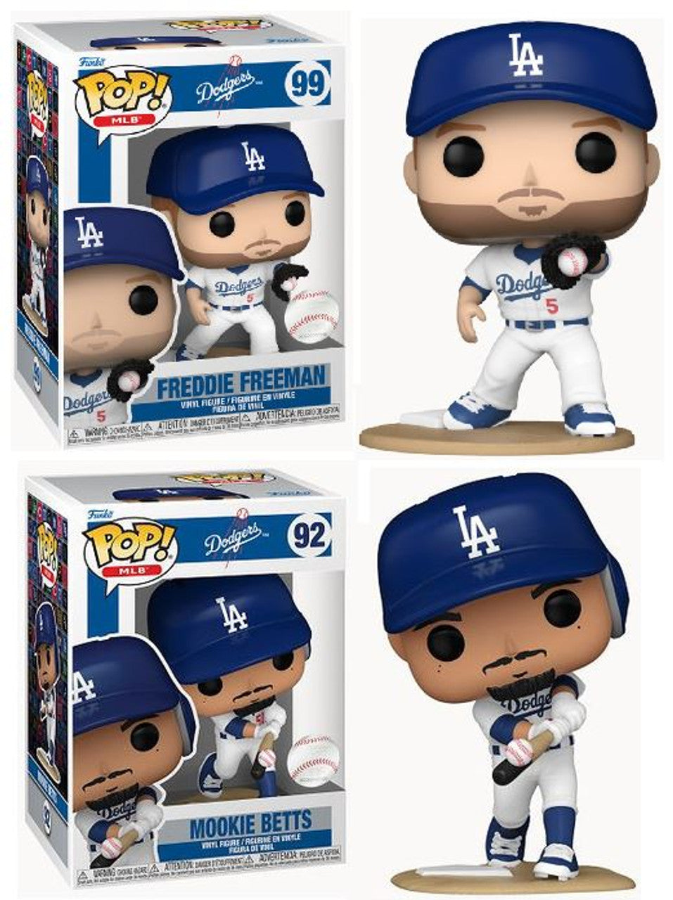 MLB Pop! Combo 2 Freddie Freeman & Mookie Betts Los Angeles Dodgers