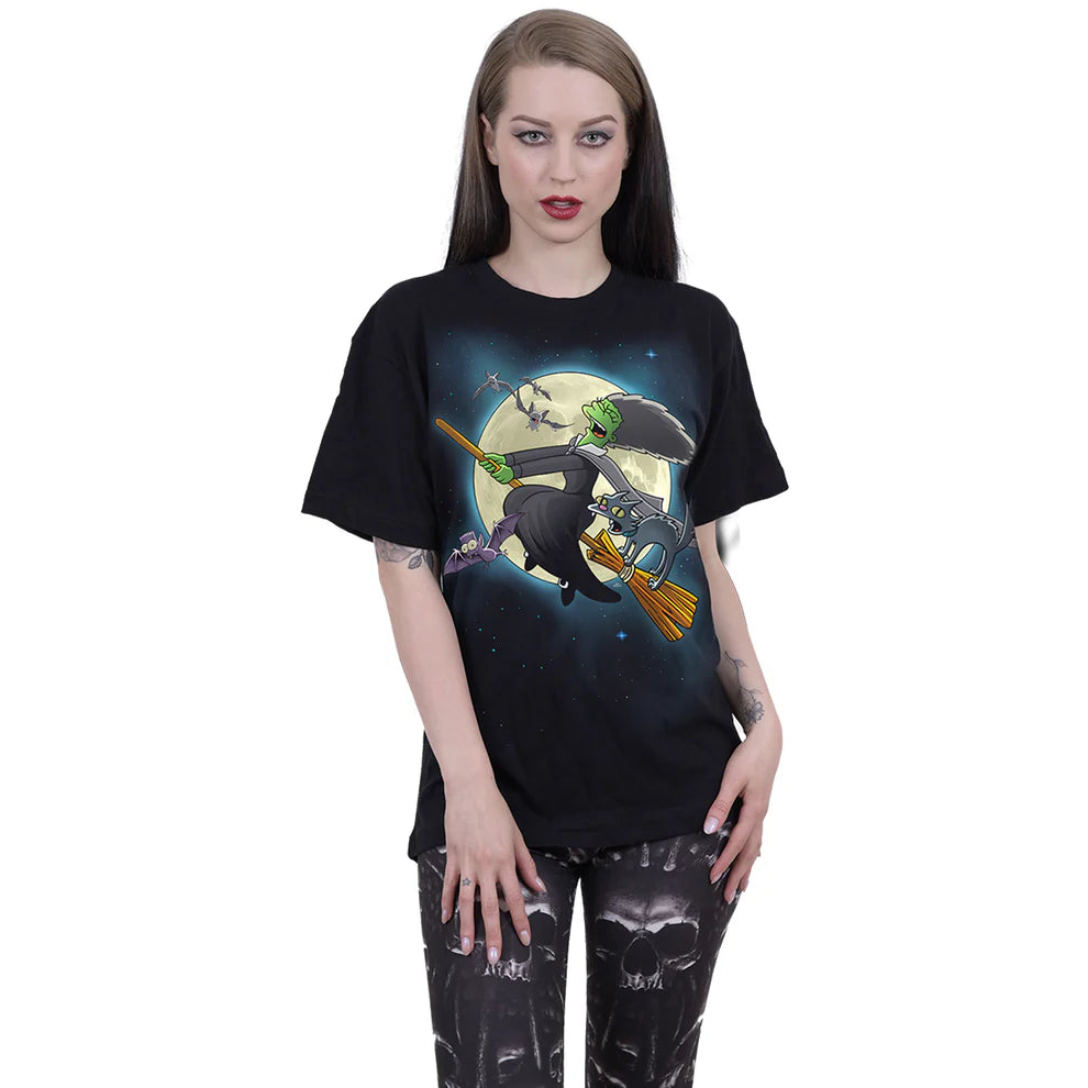 THE SIMPSONS MARGE WITCH BLACK T-shirt