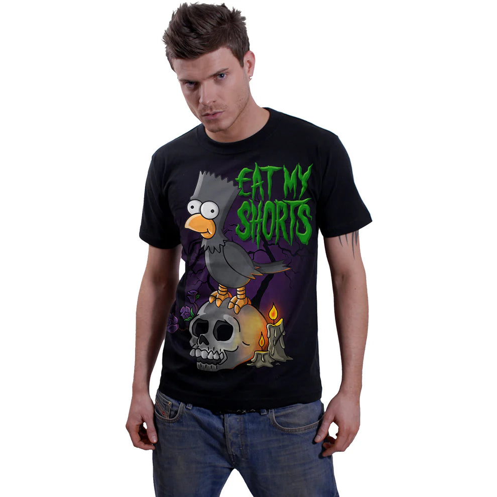 THE SIMPSONS BART RAVEN BLACK T-shirt