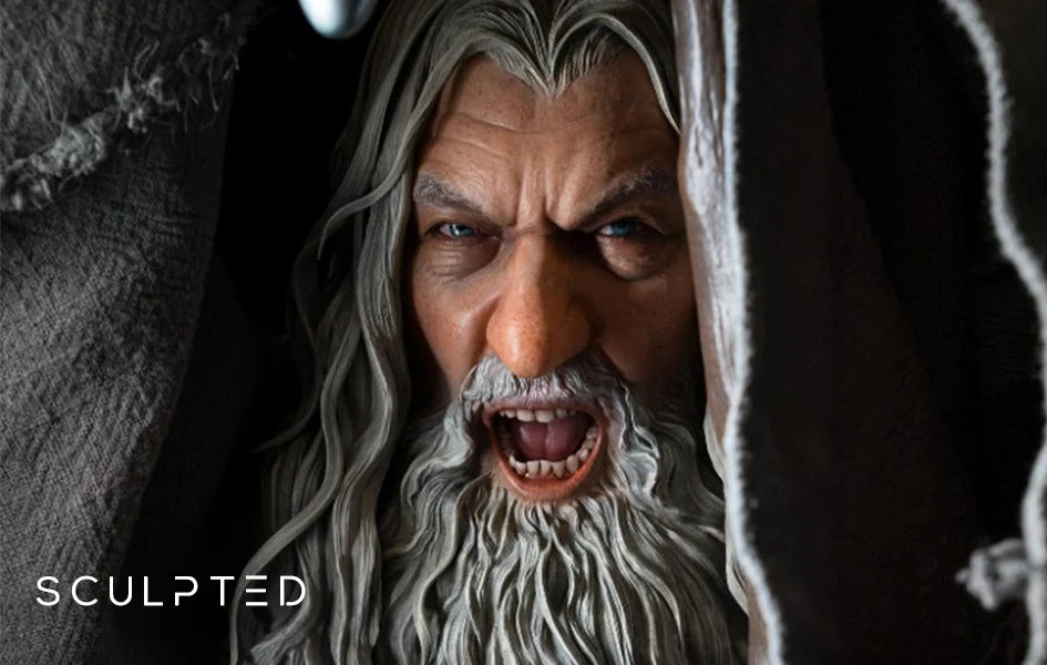 GANDALF THE GREY 1/2 SCALE PREMIUM SCULPTED HEAD STATUE