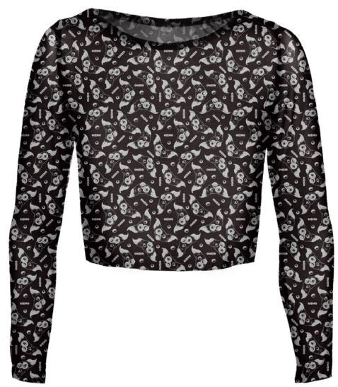 Gremlins Gizmo Womens Cropped Mesh Top