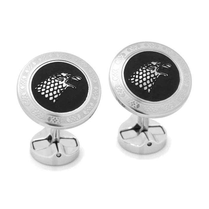 Stark Filigree Stainless Steel Cufflinks