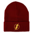 The Flash Logo Dark Red Colorway Cuffed Beanie