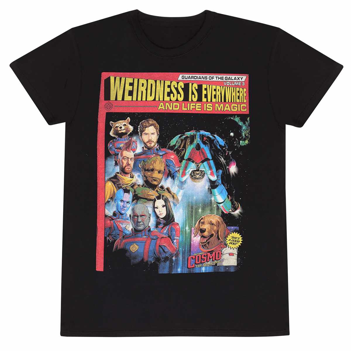 Marvel Studios Guardians Of The Galaxy Vol 3 Guardians Magazine T-Shirt