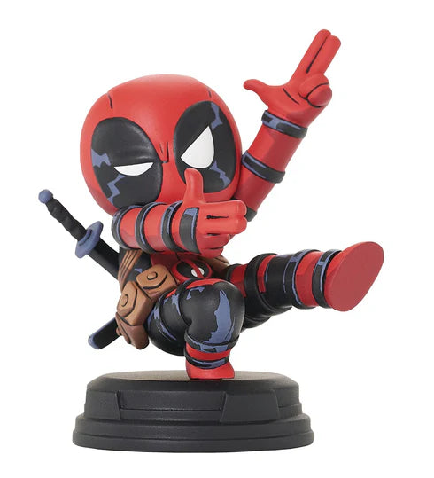 Marvel Animated Deadpool Finger Guns Statue