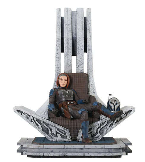 Star Wars The Mandalorian Premier Collection Bo-Katan Kryze on Throne 1/7 Statue