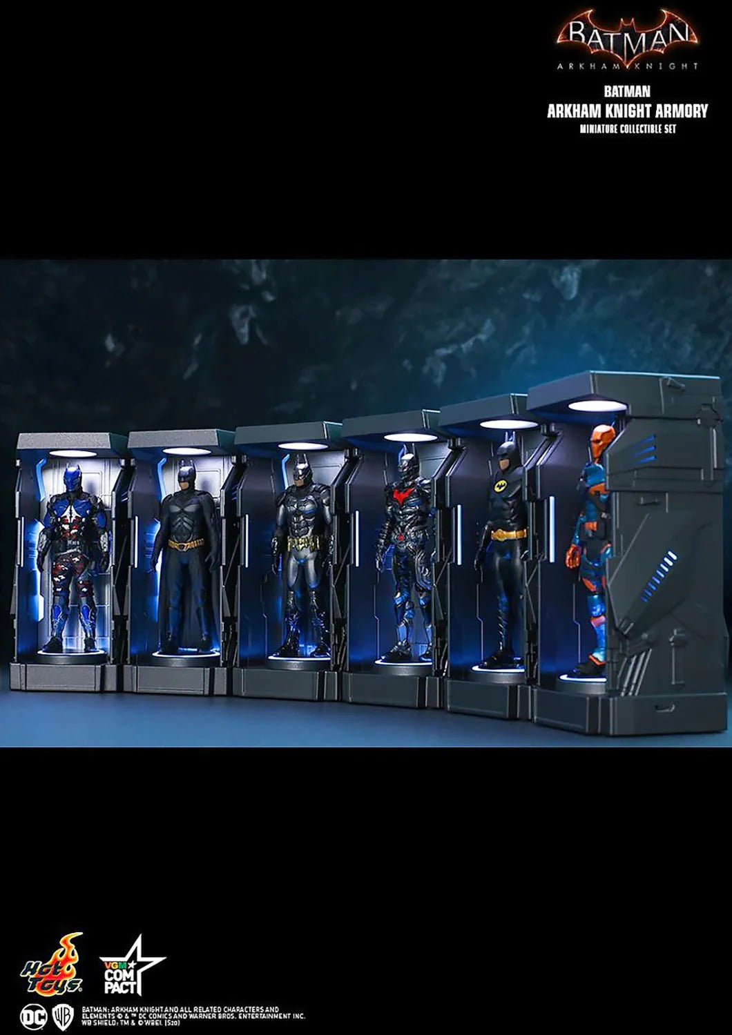 DC BATMAN ARKHAM KNIGHT ARMORY MINIATURE 1/12 COLLECTIBLE SET