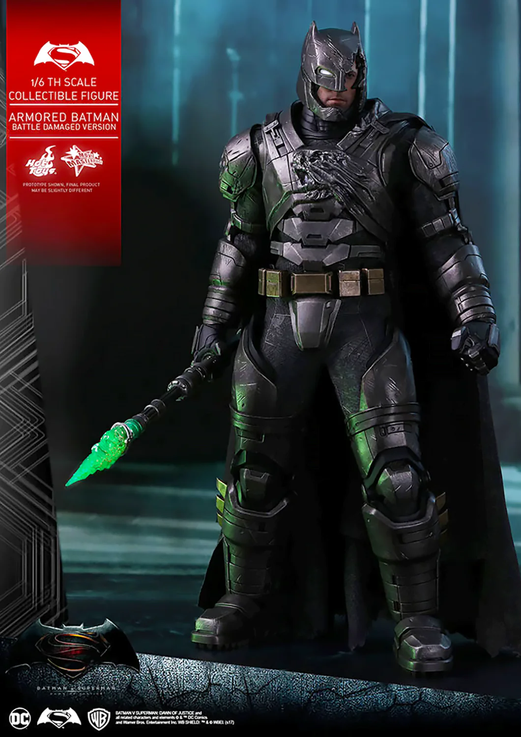 DC BATMAN VS SUPERMAN 1/6 ARMORED BATMAN BATTLE-DAMAGED EXCLUSIVE VERSION