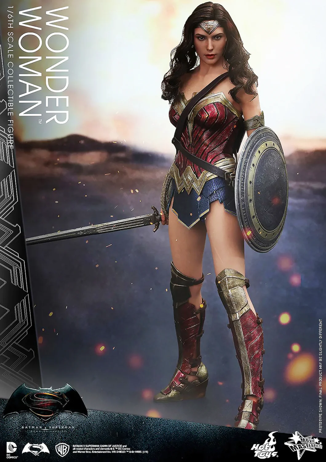DC BATMAN VS SUPERMAN DAWN OF JUSTICE WONDER WOMAN 1/6 SCALE