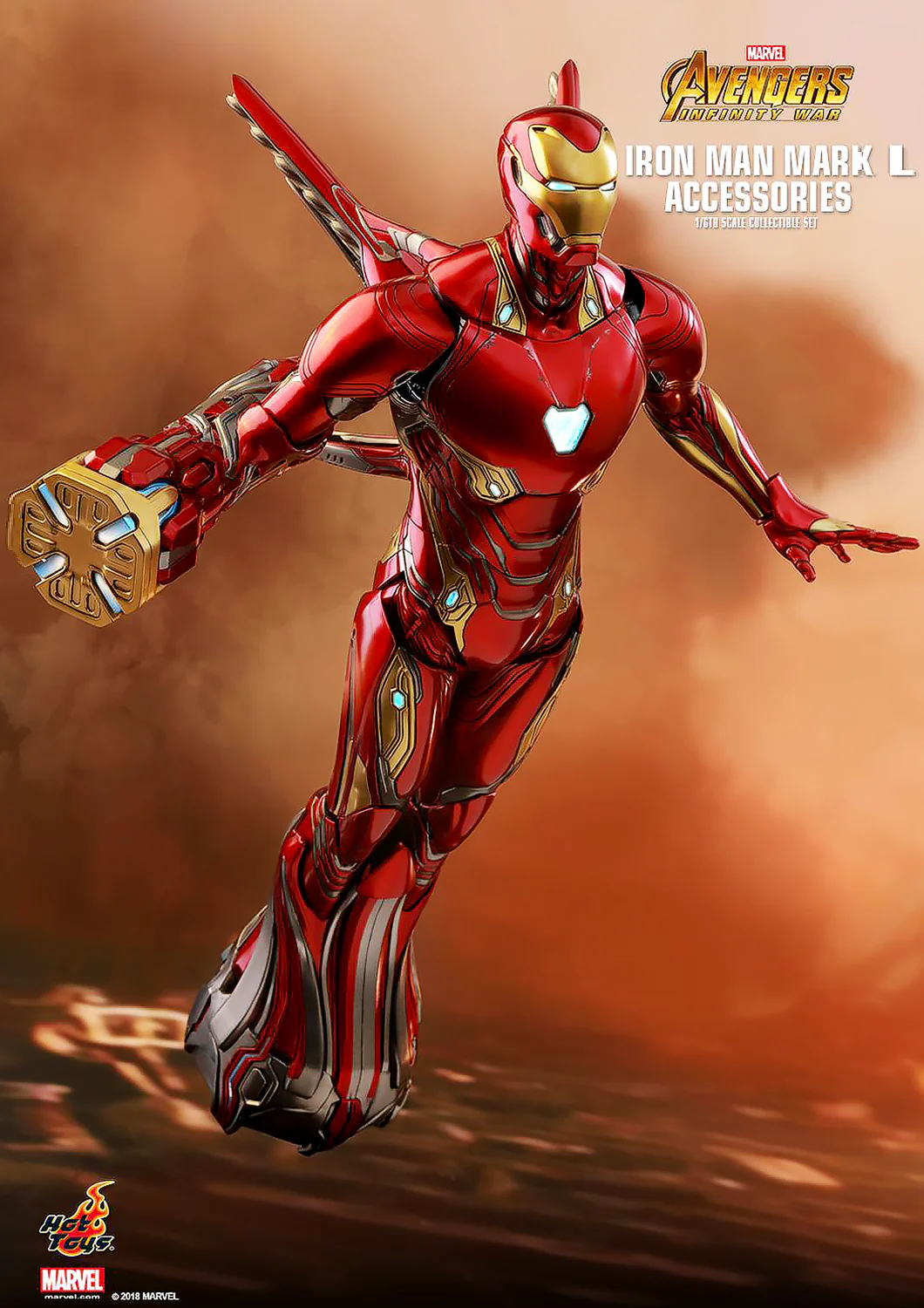 MARVEL AVENGERS INFINITY WAR IRON MAN MARK L 1/6 MARK 50 ACCESSORIES COLLECTIBLE SET