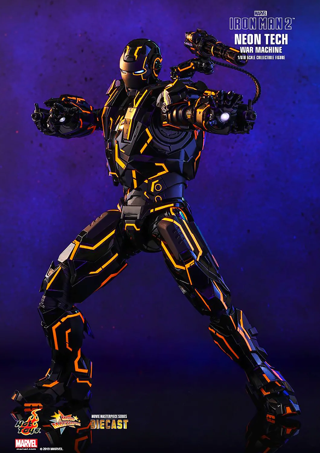 MARVEL IRON MAN 2 1/6 NEON TECH WAR MACHINE