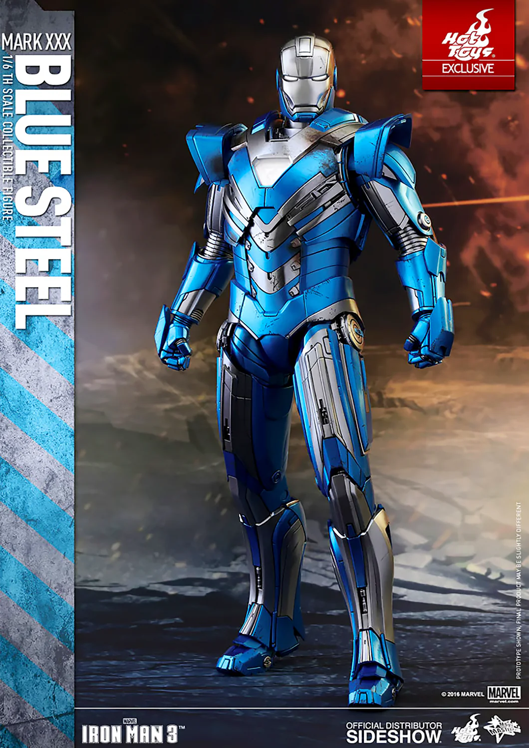 MARVEL IRON MAN 3 IRON MAN BLUE STEEL MARK 30