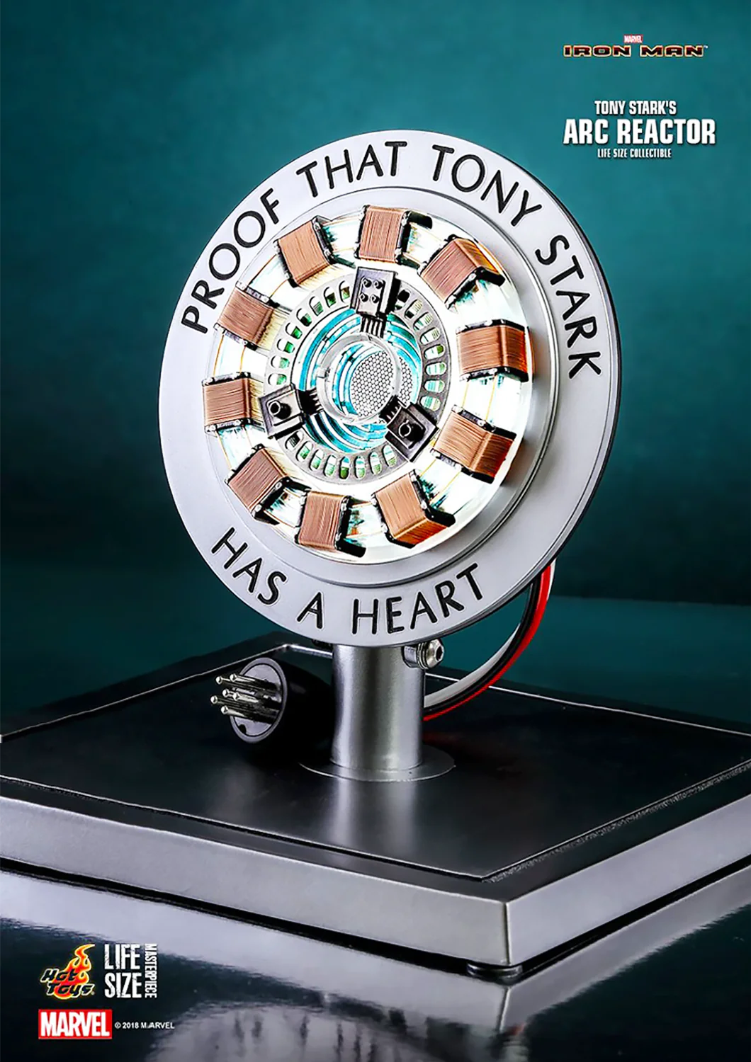 MARVEL IRON MAN TONY STARK'S ARC REACTOR