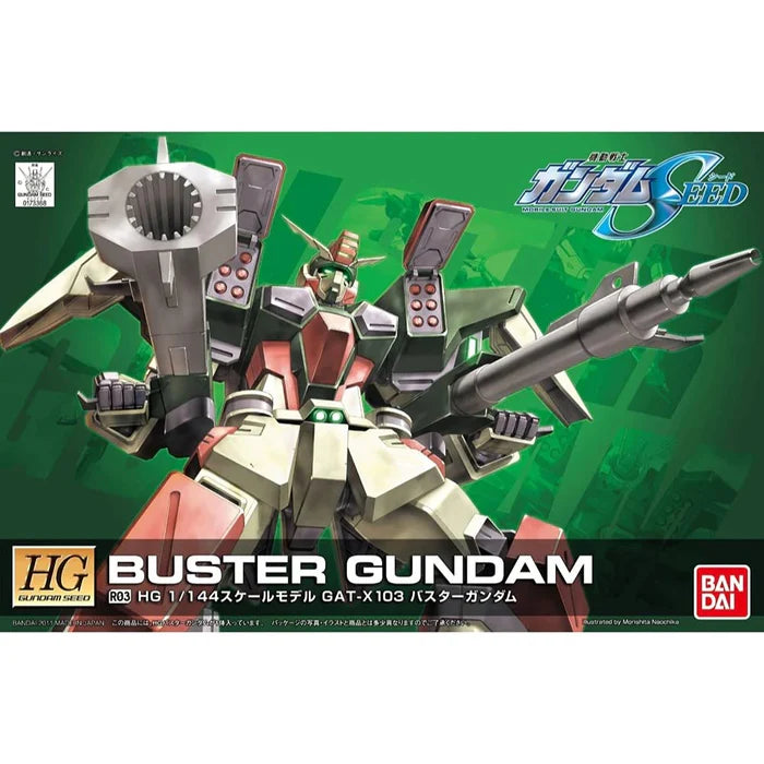 Gundam Seed R03 Buster Gundam Gat-X103 1/144 Scale Kit Hg