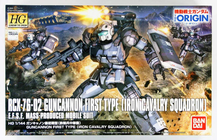 Gundam The Origin 1/144 Rcx-76-02 Guncannon First Type Iron Cavalry Squadron