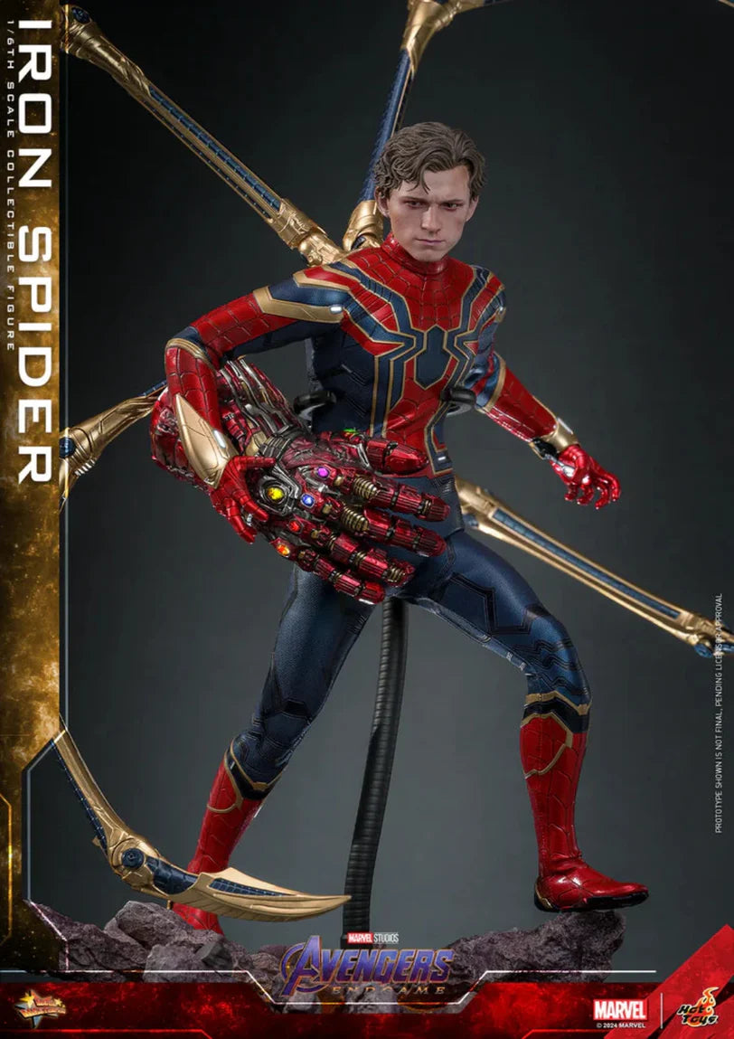 MARVEL’S AVENGERS ENDGAME 1/6TH SCALE IRON SPIDER COLLECTIBLE FIGURE SCULPTED HAIR VERSION