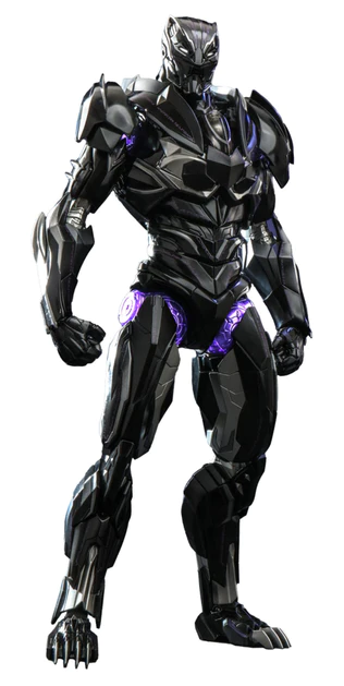 Avengers Mech Strike Artist Collection Black Panther Diecast 1/6 Action Figure