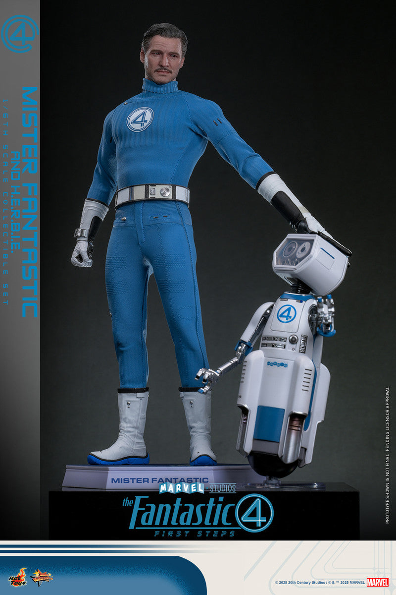 The Fantastic Four First Steps 1/6th scale Mister Fantastic and H.E.R.B.I.E.