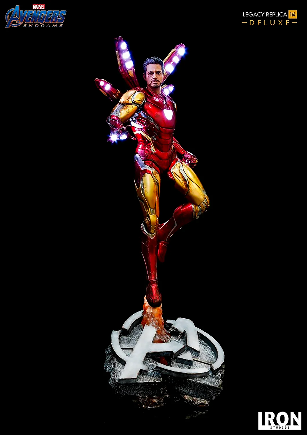 AVENGERS ENDGAME IRON MAN MARK LXXXV 1/4 MARK 85 DELUXE LEGACY REPLICA