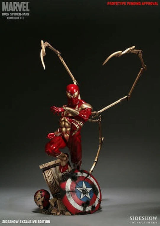 SIDESHOW EXCLUSIVE IRON SPIDER-MAN COMIQUETTE
