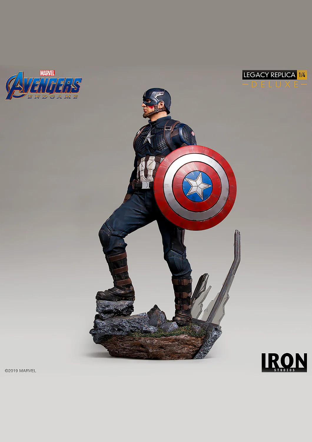 AVENGERS ENDGAME CAPTAIN AMERICA DELUXE 1/4 LEGACY REPLICA