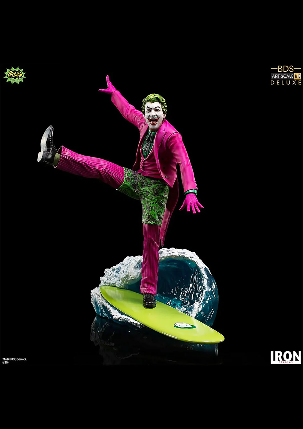 DC BATMAN 66 THE JOKER DELUXE BDS ART SCALE 1/10 SCALE STATUE