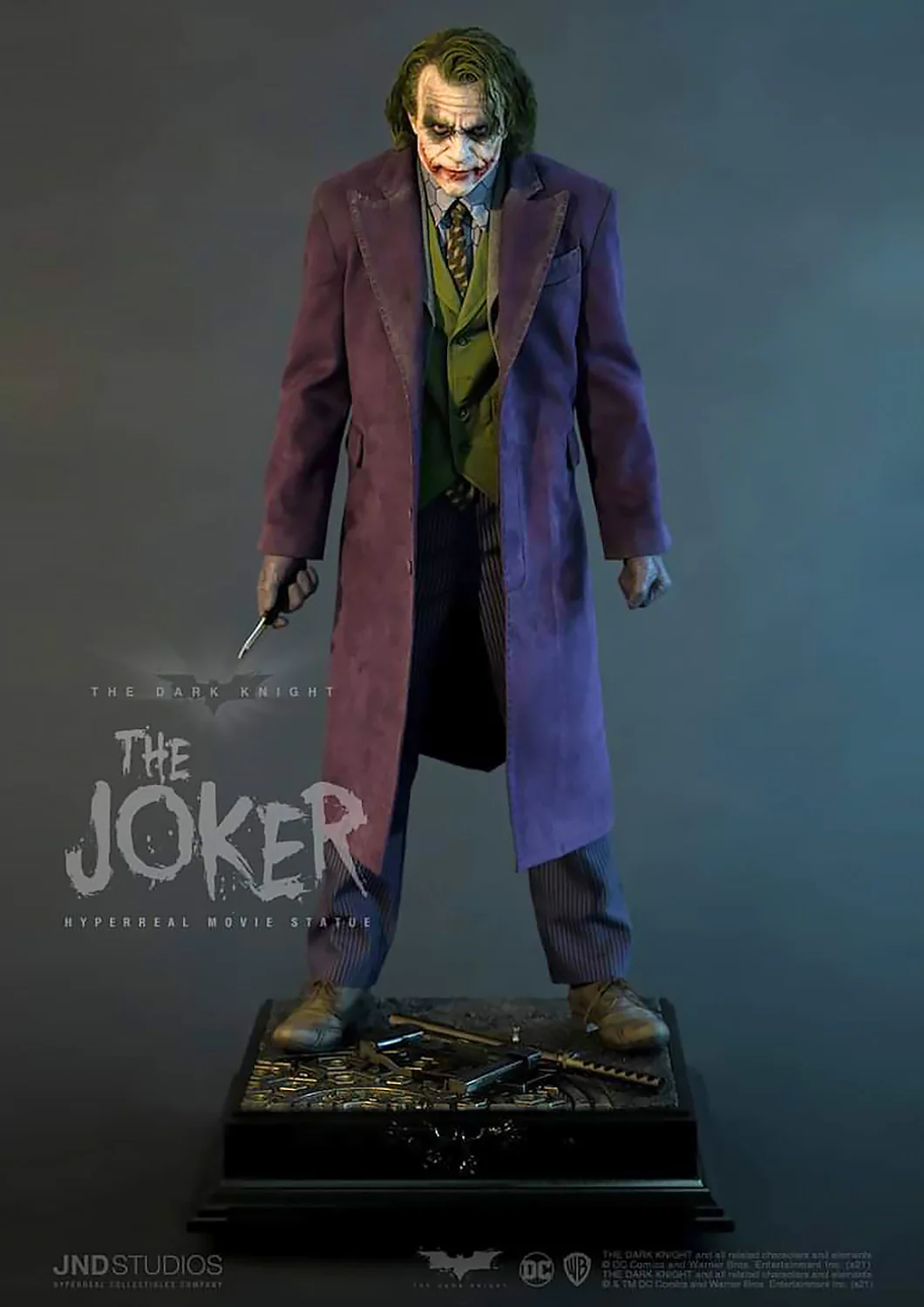 THE DARK KNIGHT THE JOKER HYPERREAL 1/3 MOVIE STATUE