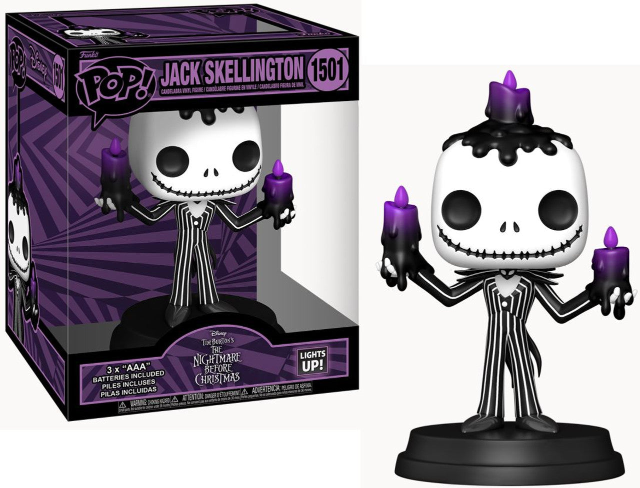 Pop! The Nightmare Before Christmas Jack Skellington Deluxe Light Up