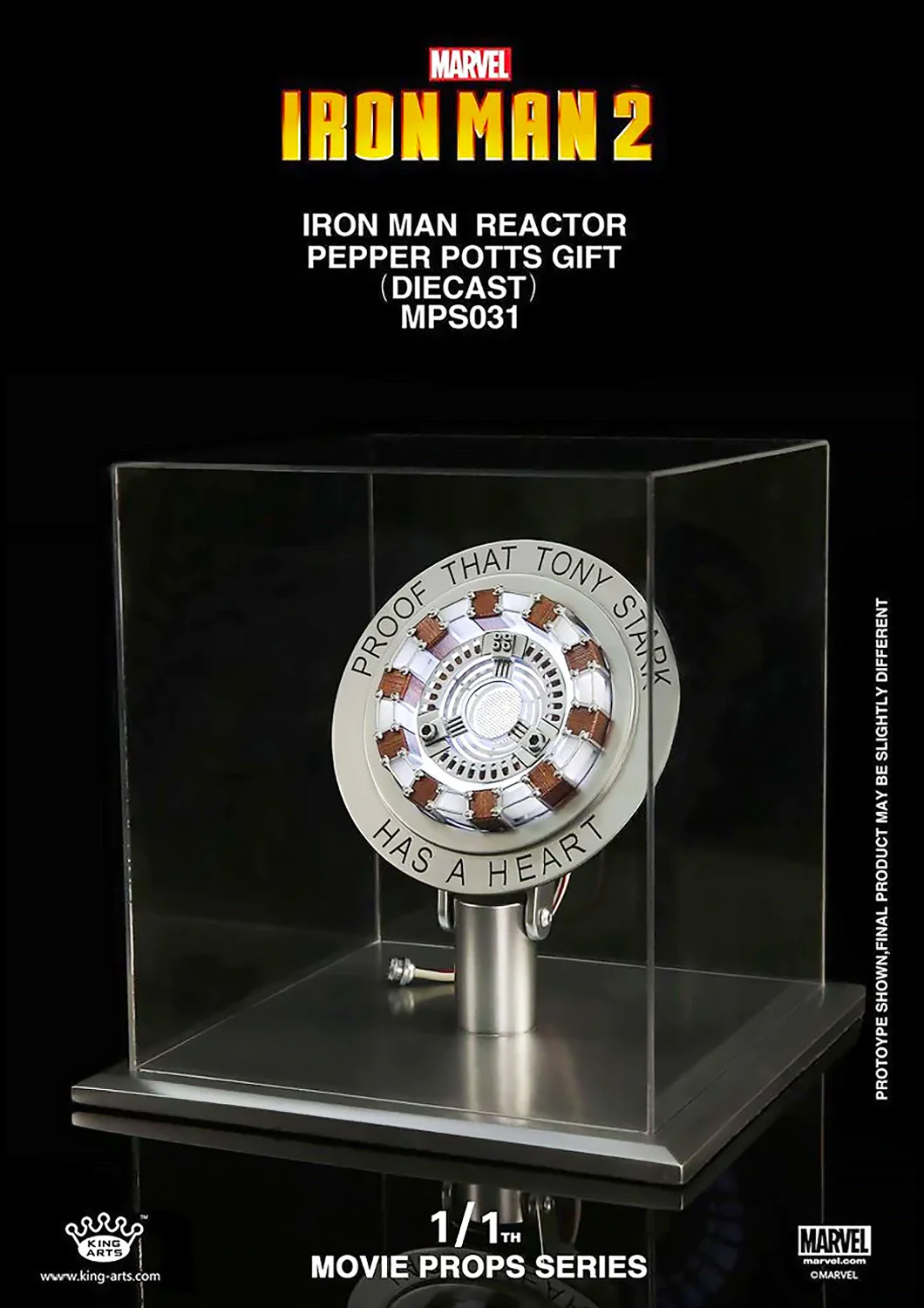 IRONMAN 2 ARC REACTOR 1/1 PEPPER POTTS GIFT