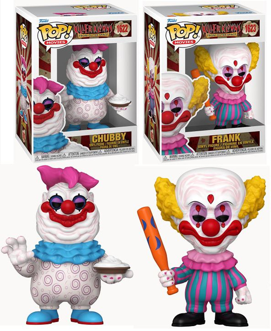 Pop! Complete Set 2 Killer Klowns from Outer Space