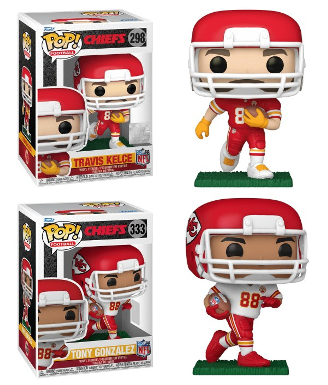 Pop! Combo 2 Travis Kelce & Tony Gonzalez Chiefs NFL