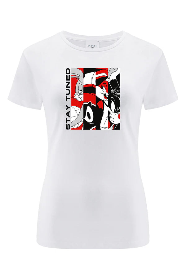 Space Jam Looney Tunes White T-Shirt