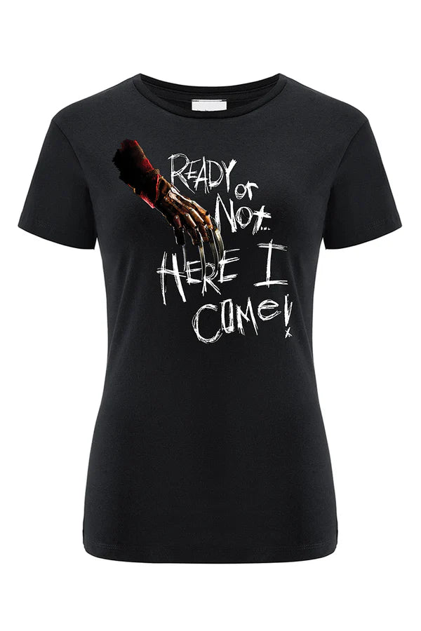 Nightmare of Elm Street Horror Black T-shirt