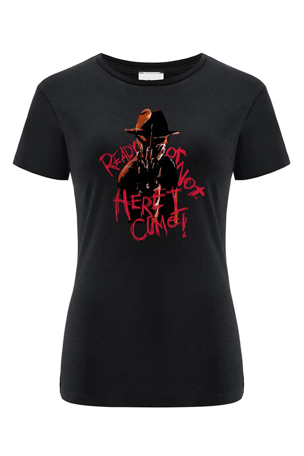 Nightmare of Elm Street Horror Black T-shirt
