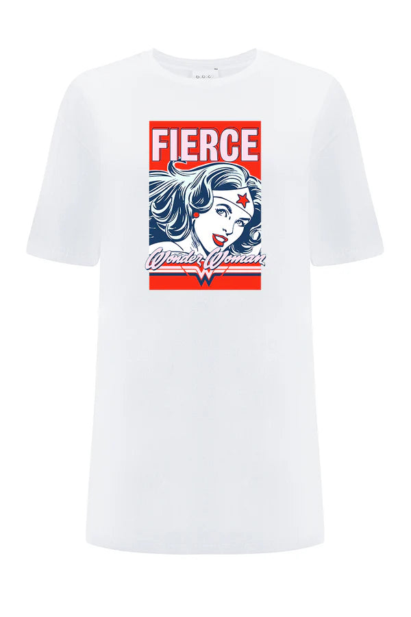 Wonder Woman DC White OVERSIZE T-shirt