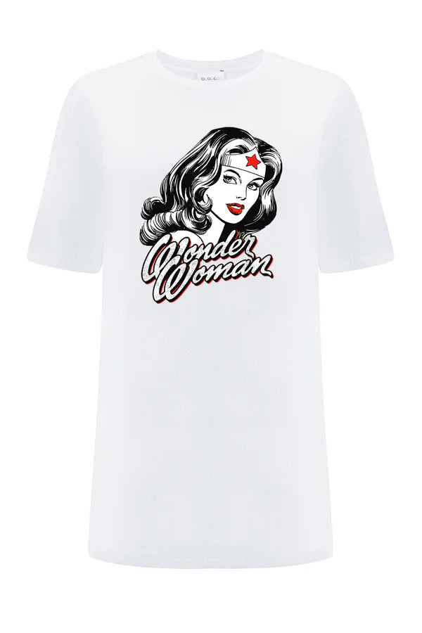Wonder Woman DC White OVERSIZE T-shirt