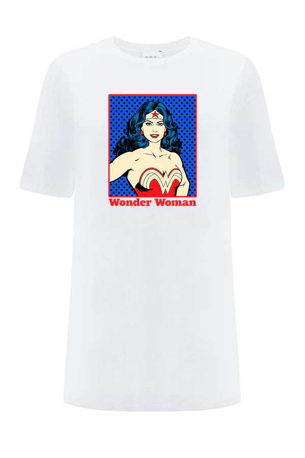 Wonder Woman DC White OVERSIZE T-shirt