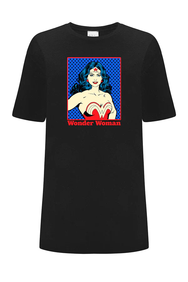 Wonder Woman DC Black OVERSIZE T-shirt