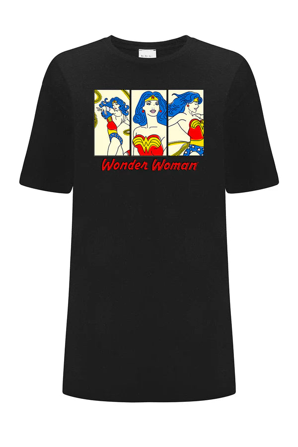 Wonder Woman DC Black OVERSIZE T-shirt