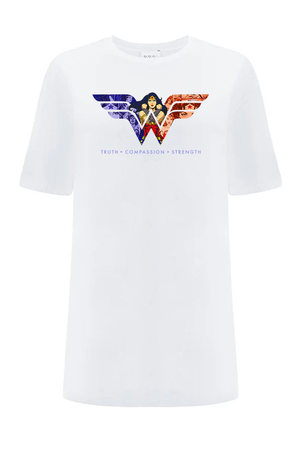 Wonder Woman DC White OVERSIZE T-shirt