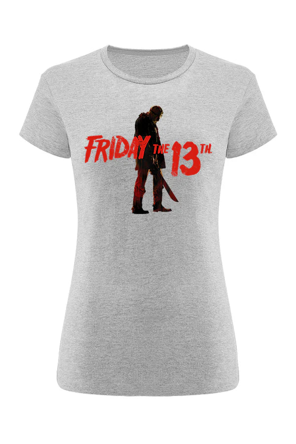 Friday the 13th Horror Gray T-shirt