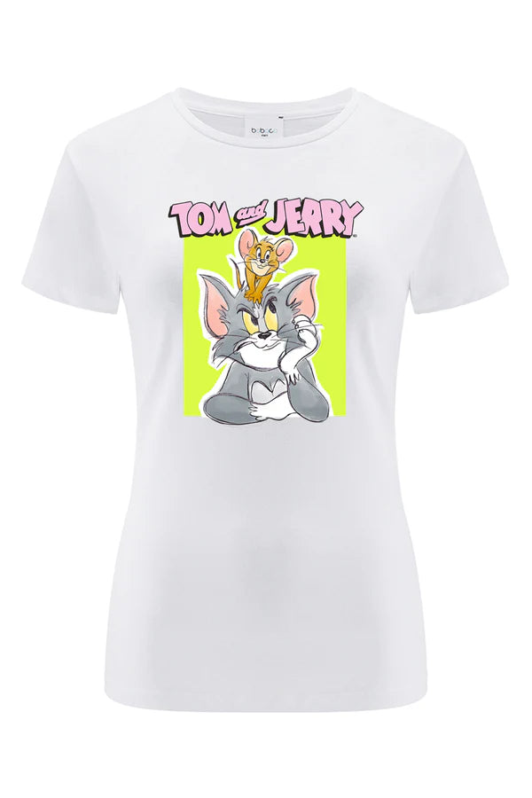 Tom & Jerry White T-shirt
